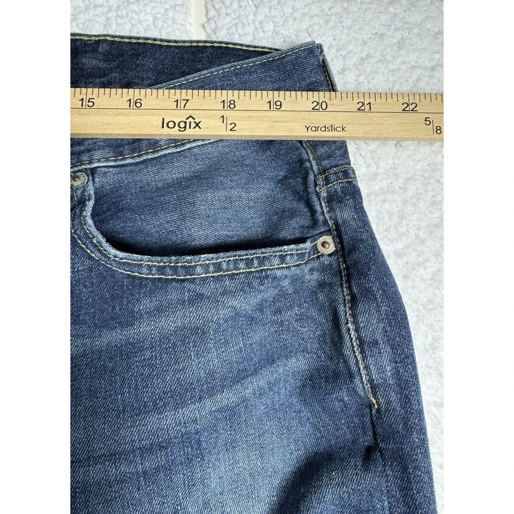 Levis 569 Straight Leg Blue Denim Jeans Mens 40x31 100% Cotton Distressed
